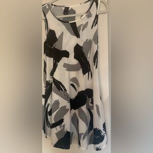 Spring Special: Modern  Chic Brushstroke Print Dress